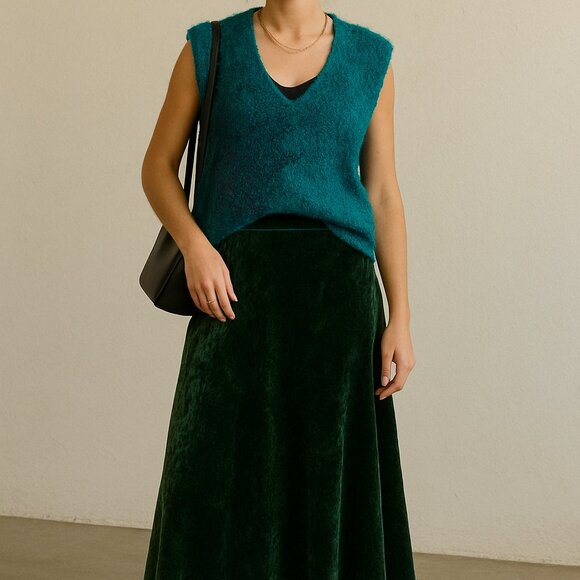 Vintage hand-knit sleeveless sweater vest - Picture 13 of 13